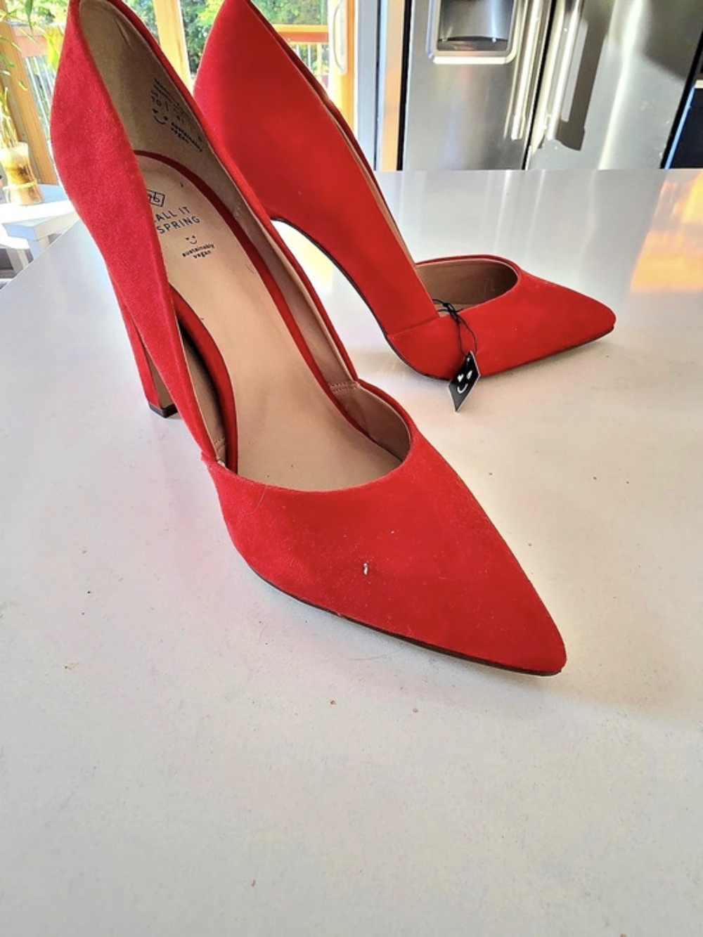 Call It Spring Pointed Toe Heels in Red Size 10